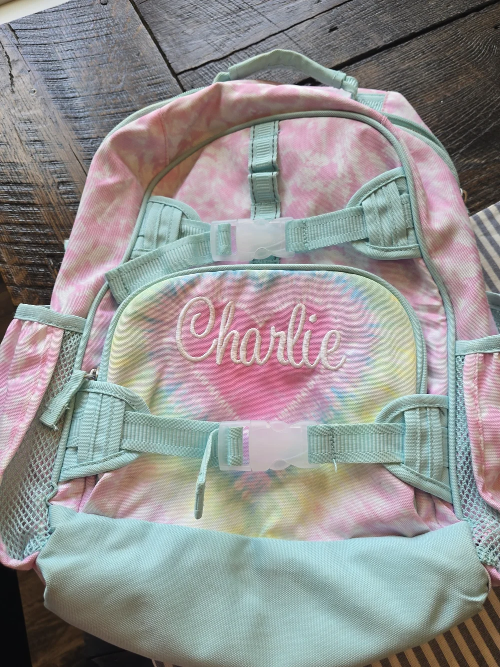 Pottery Barn Kids Backpack - Pink Tie-Dye, 